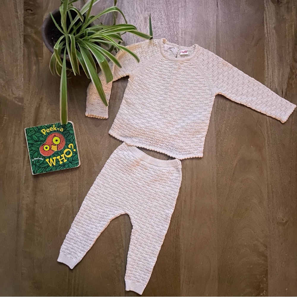 Zara Baby Knit Set cotton & silk